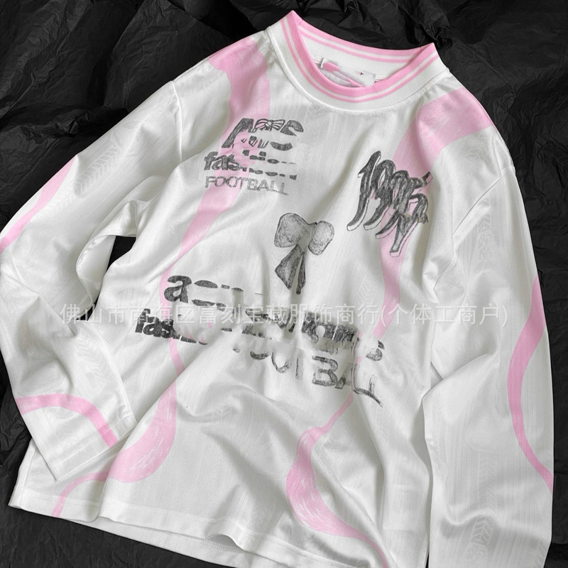 Authentic Replica of the Same Style as Celebrities, World Cup Limited Edition Series Sports Jersey, Reflective Color-Blocking Long-Sleeve T-Shirt, Unisex Authentic Replica of the Same Style as Celebrities, World Cup Limited Edition Series Sports Jersey, Reflective Color-Blocking Long-Sleeve T-Shirt, Unisex