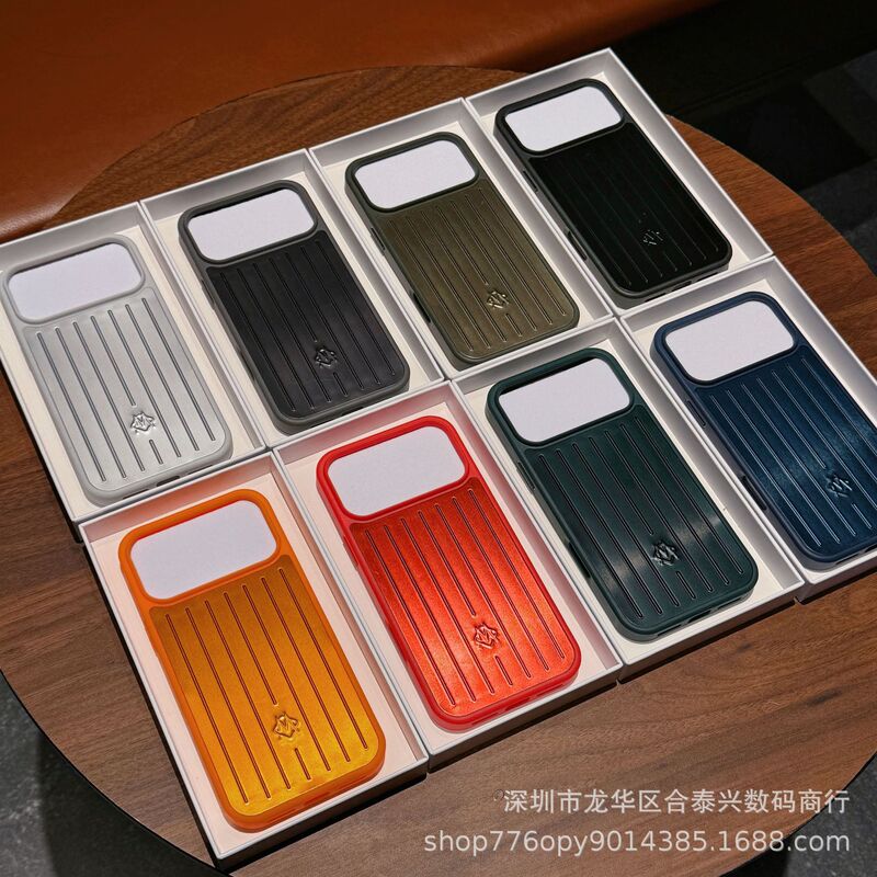 Aluminum Alloy Apple 17Promax Suitcase Black All-Inclusive Mobile Phone Case Iphone15/14/13 Metal Export