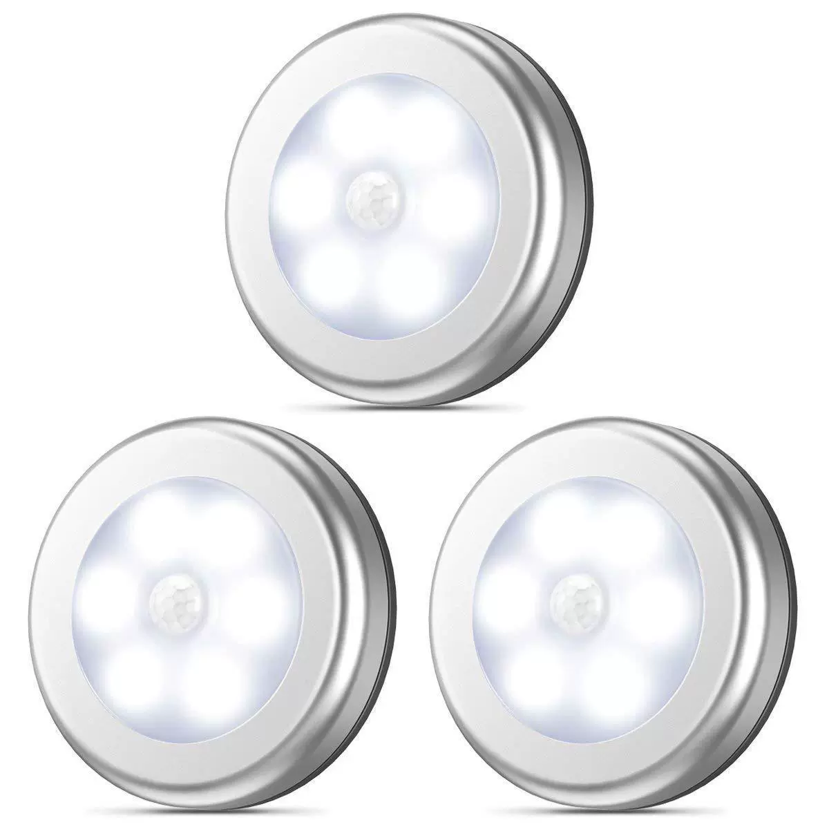 Motion Sensor Light Indoor Novelty Round Human Sensent Creative LED Light Light