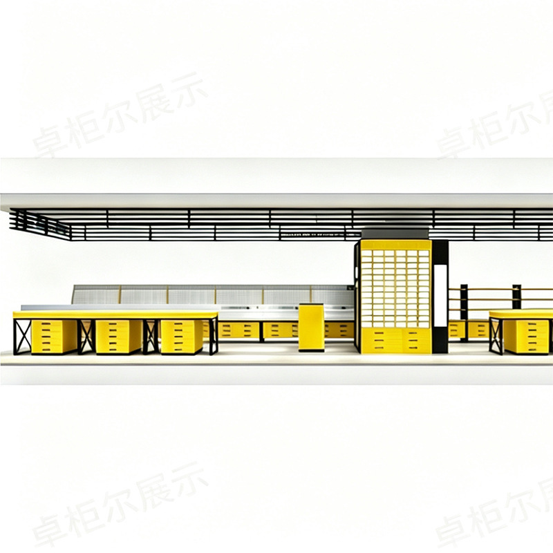 Shopping Mall Multi-Point Eyewear Store Counter Display Cabinet Glass Island Display Stand Table Wall-Mounted High Cabinet Display Rack
