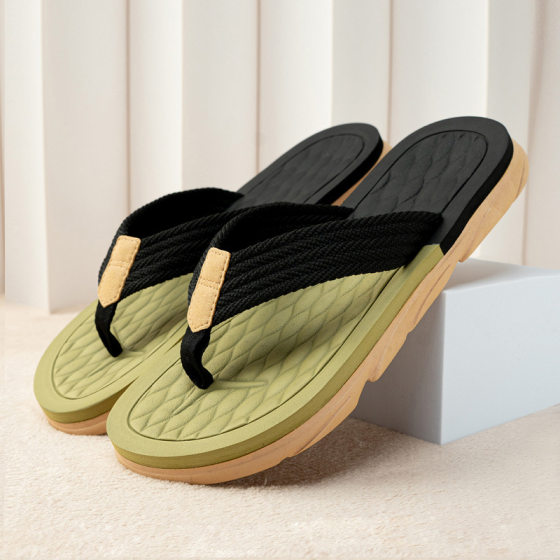 Wholesale Flip-Flops for Men's Summer Outer Wear Non-Slip Wear-Resistant Flip-Flops Men's Casual Outdoor Seaside Beach Sandals