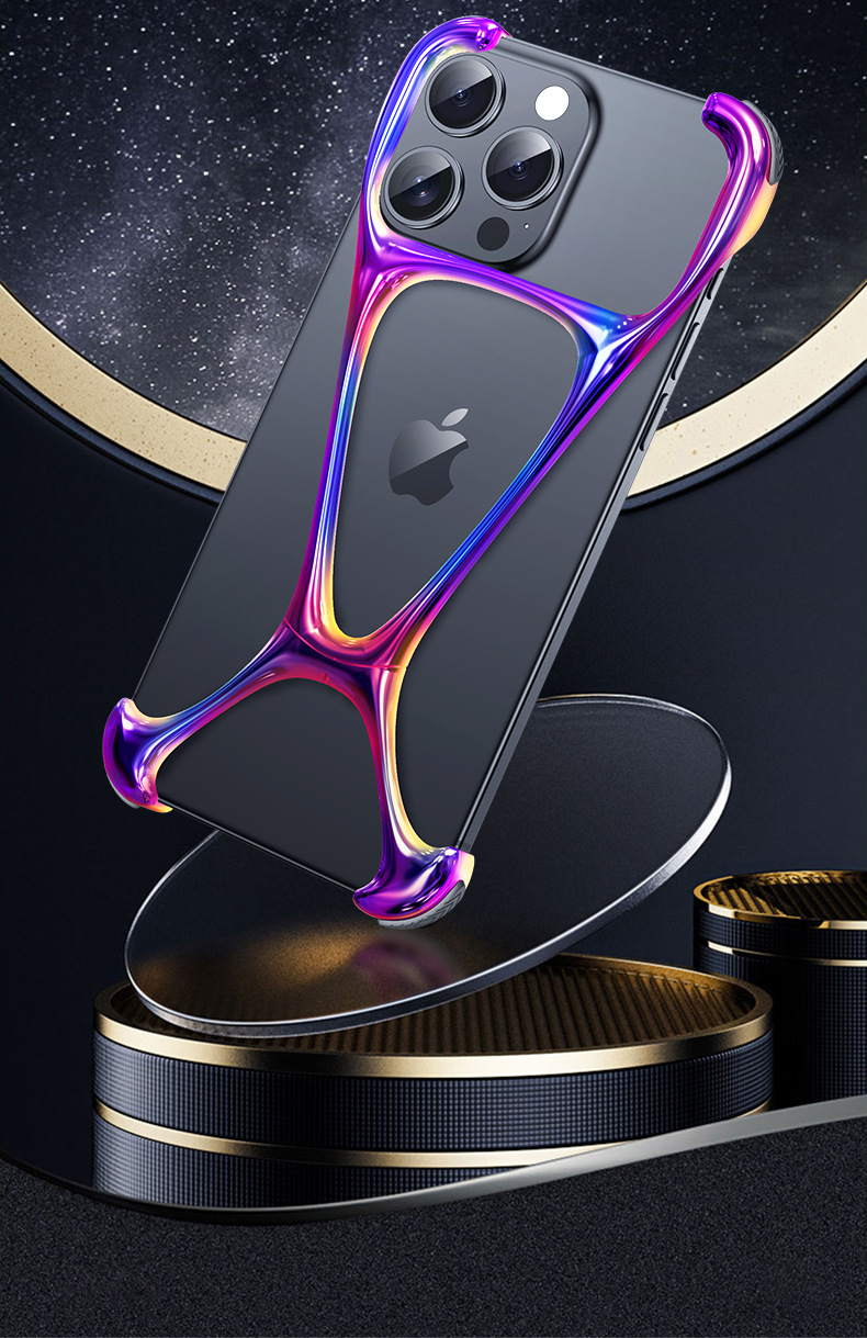 Ốp lưng hợp kim kẽm kim loại chống sốc cho iPhone 16 Pro Max — Vỏ hợp kim kẽm MK Hercules đầy màu sắc, MK Hercules Vỏ hợp kim kẽm-Màu sa mạc, MK Hercules kẽm hợp kim vỏ-màu súng sáng, Vỏ hợp kim kẽm MK Hercules-bạc sáng chi tiết 3