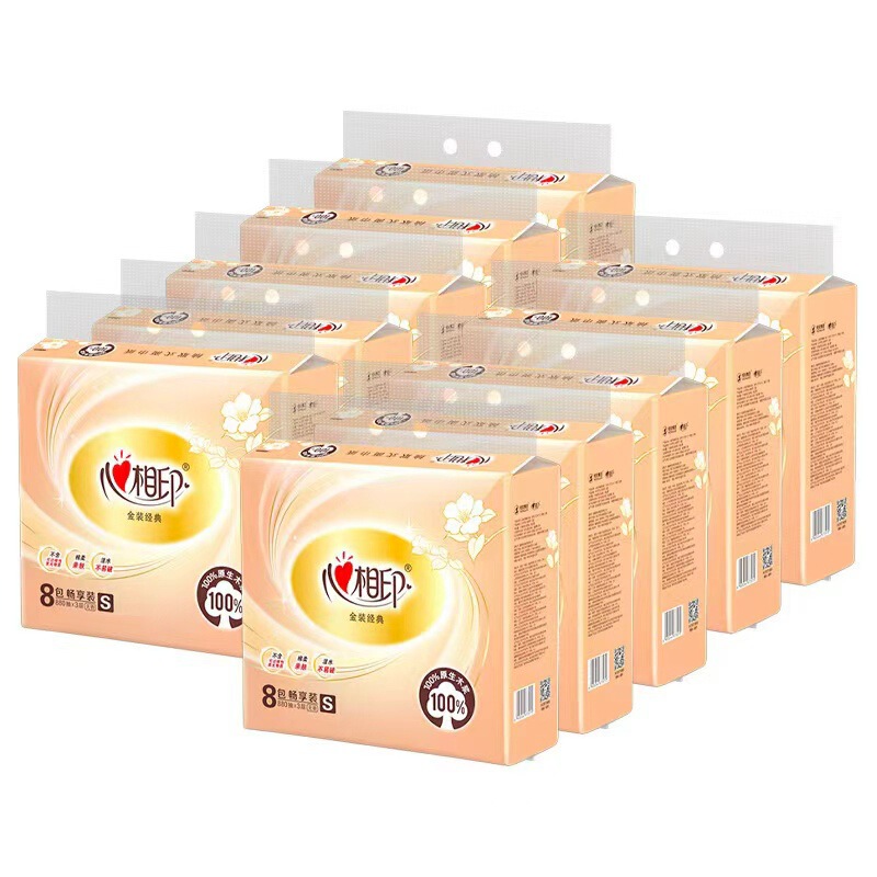 Xinxiangyin Dt24180 Classic Tissue Paper, 3-Ply, 110 Sheets Per Pack, Napkin Tissue, 8 Packs/Box, Whole Box of 80 Packs Xinxiangyin Dt24180 Classic Tissue Paper, 3-Ply, 110 Sheets Per Pack, Napkin Tissue, 8 Packs/Box, Whole Box of 80 Packs
