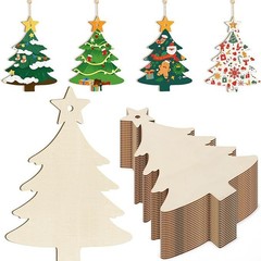 木製未完成空白ウッドチップクリスマスパーティー装飾落書きペンダントクリスマスツリー DIY 工芸品ペンダント