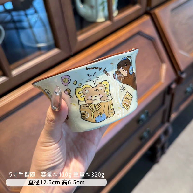 Cartoon ceramic high quality sophisticated tableware, with little bears