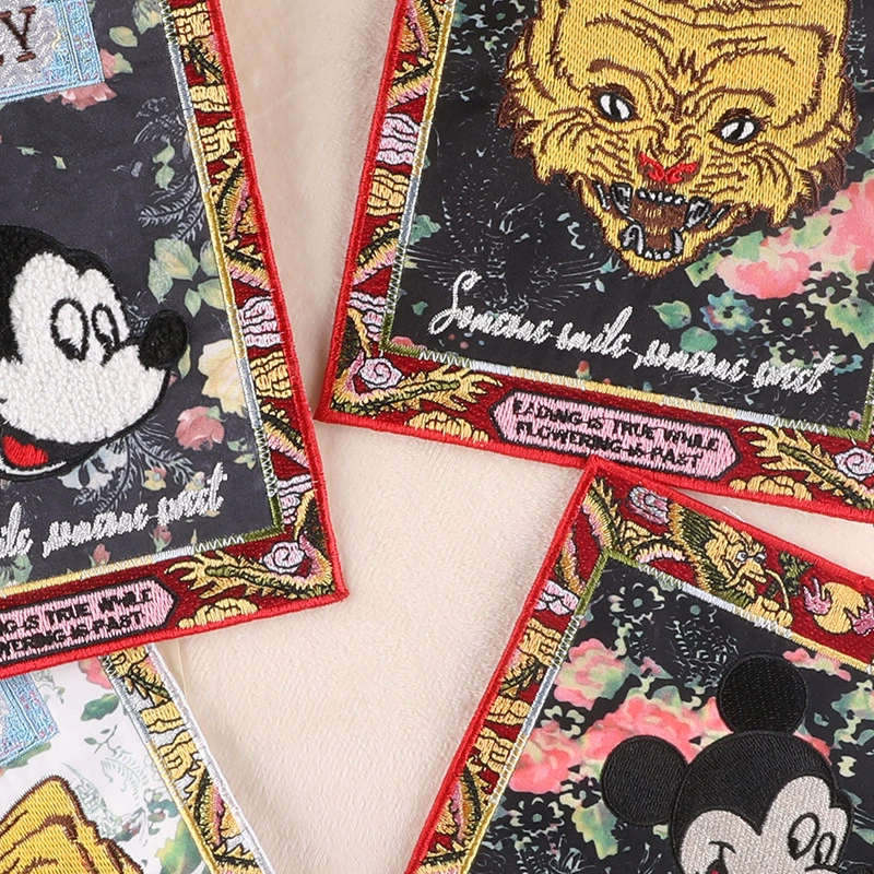 Laptop, badge, cartoon sweatshirt, bag accessory, patch, with embroidery
