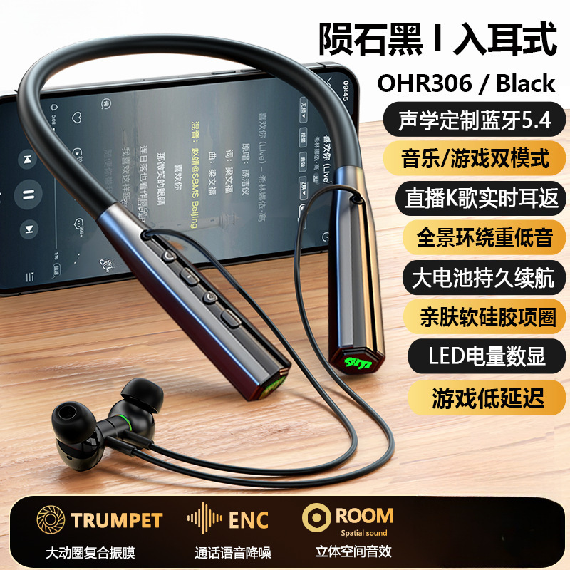 25年新しいBluetoothヘッドセット、ワイヤレスランニング、超長バッテリー寿命、ハイエンド音質、ノイズリダクション、スポーツネックハンギングユニバーサル|undefined