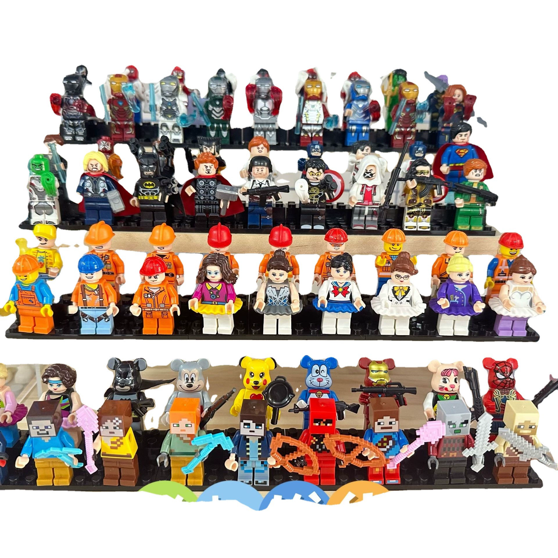 (Cross-border trading), constructor, minifigures, weapon, small particles