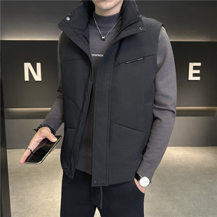 Maba Autumn and Winter Men's Fashion Down Vest Warm Down Jacket Waistcoat Vest