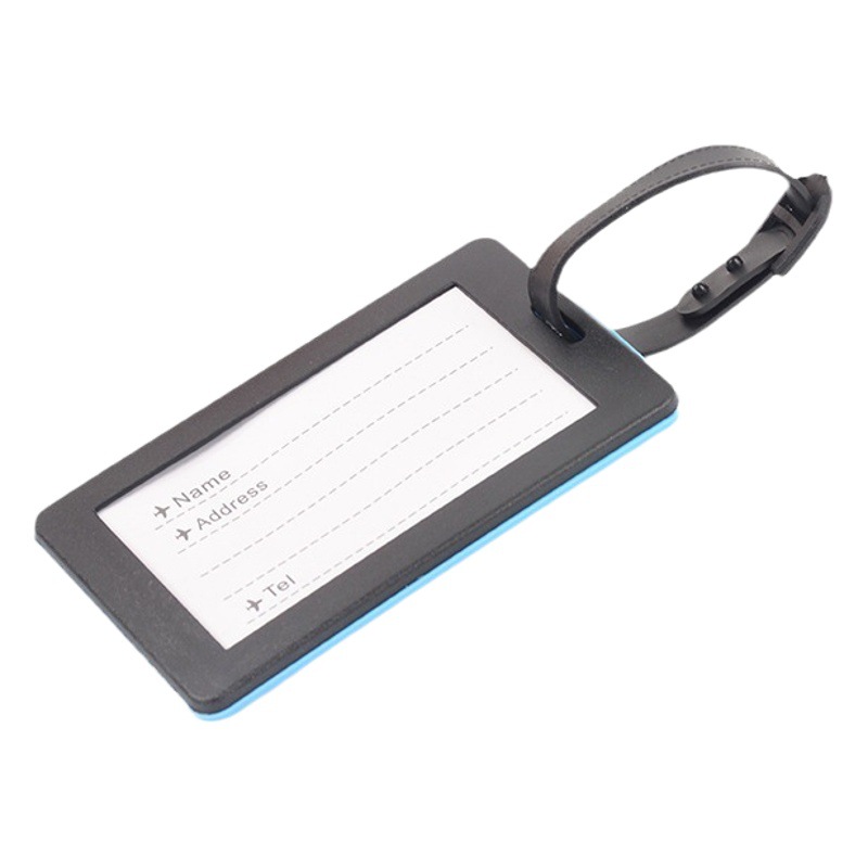 Factory Customized pvc flexible glue luggage tag tag silicone luggage tag boarding pass card cover customized logo
