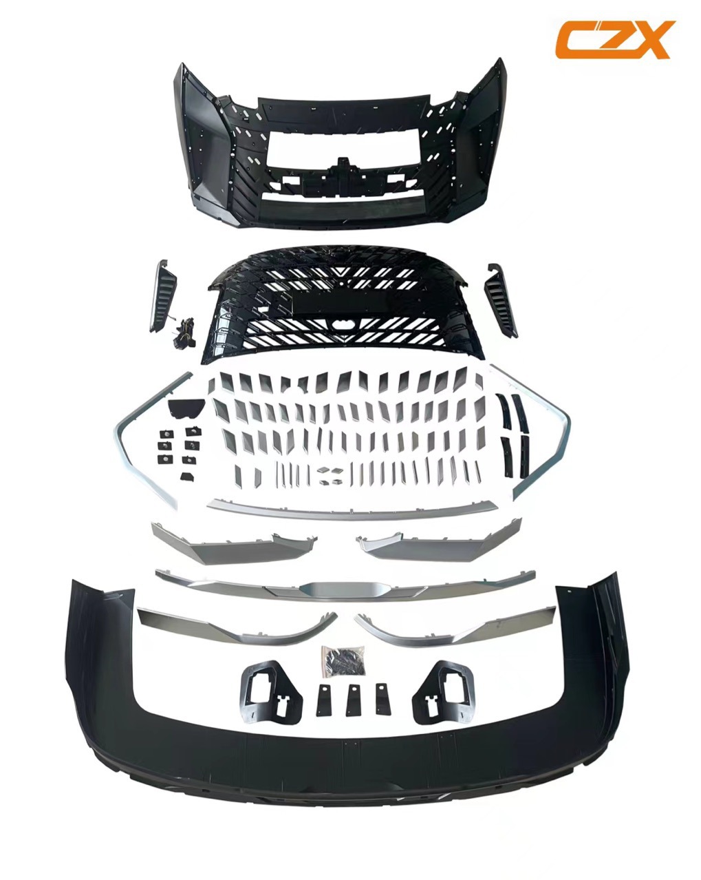 Suitable for 22-25 Denza D9 upgraded Genesis body kit with Genesis daytime running lights, turn signals, and rear bumper