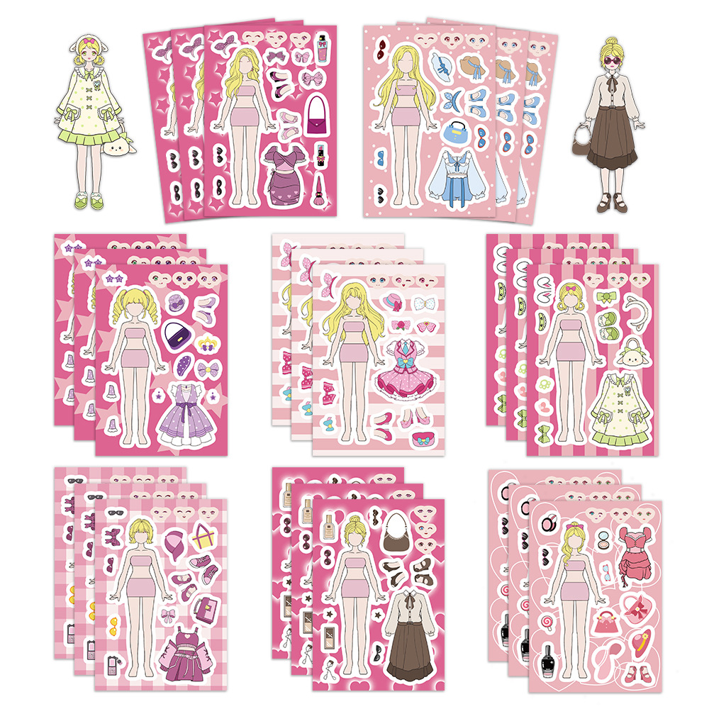 Cute sticker for dressing up