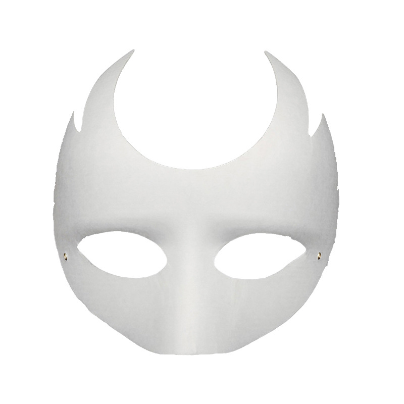 Niños DIY cara completa máscara de zorro pulpa masculina máscara dibujada a mano en blanco 12 máscara del zodiaco pintada calabaza