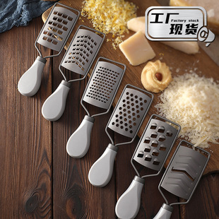 Mini 304 Stainless Steel Titanium Plated Lemon Grater Kitchen Gadget Chocolate Cheese Scraper Cheese Grater