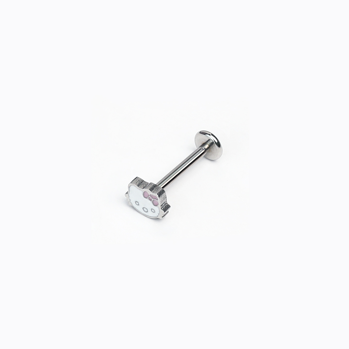 Pointed titanium steel lip stud product view