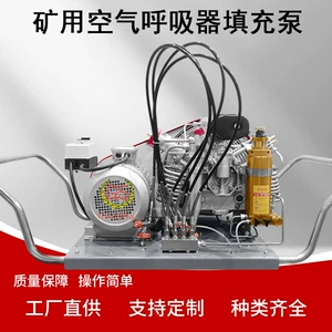Positive Pressure Air Breathing Apparatus Inflator Pump, High-Pressure Air Compressor, 15Mpa Pressure, 380V, for Fire Rescue and Diving