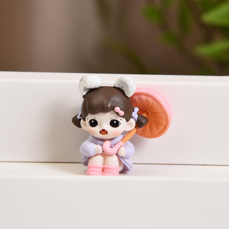 バブルマートシスターシリーズかわいいベビーフィギュアブラインドボックスおもちゃ diy 携帯電話チェーンキーホルダージュエリーペンダント|undefined