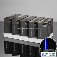 新しい 50 つや消し金属防風ライター直接インフレータブル厚みのある新しい製品印刷広告卸売