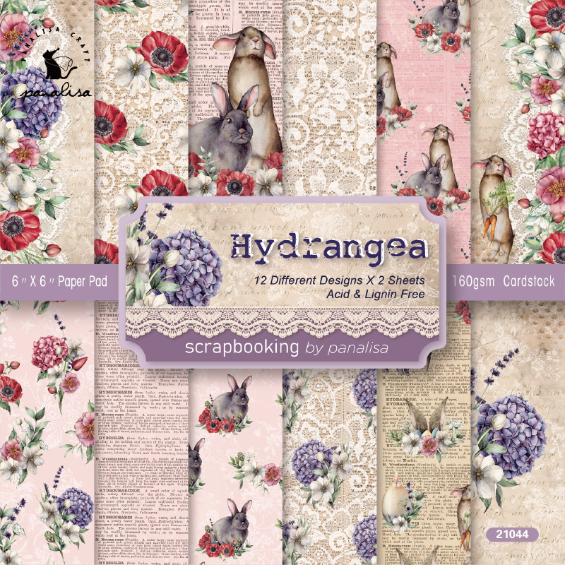 ♔ DIYフォトアルバムスクラップブック紙ハンドブック素材紙12枚半分背景紙6inchパターン紙|undefined