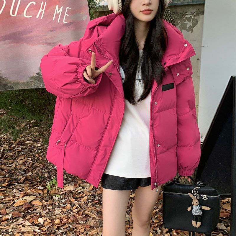 2-300斤胖mm大码女装冬季新款外穿加厚保暖棉服宽松百搭棉衣外套