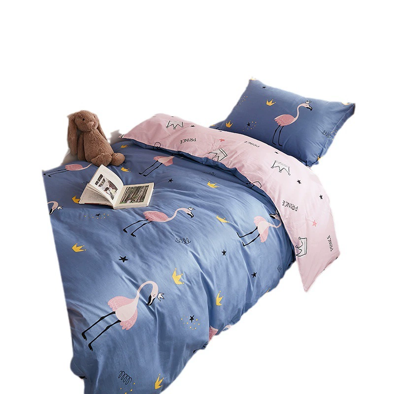 Cotton set for elementary school students, sheet, duvet cover, bedspread for bed, 3 piece set, wholesale