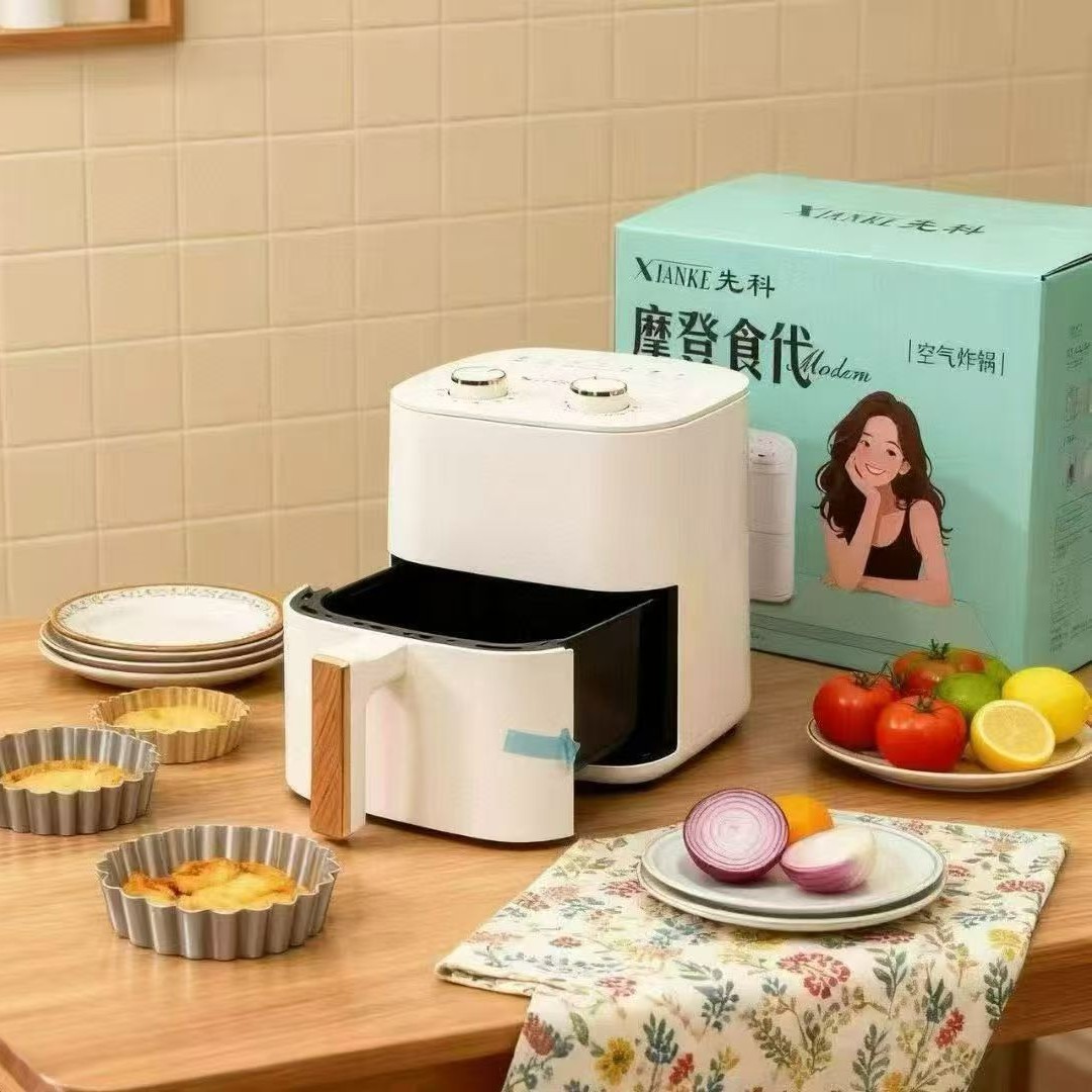 New Xianke Visual Air Fryer 7.5-Liter Electric Fryer Multi-Functional French Fries Machine Fully Automatic Air Fryer