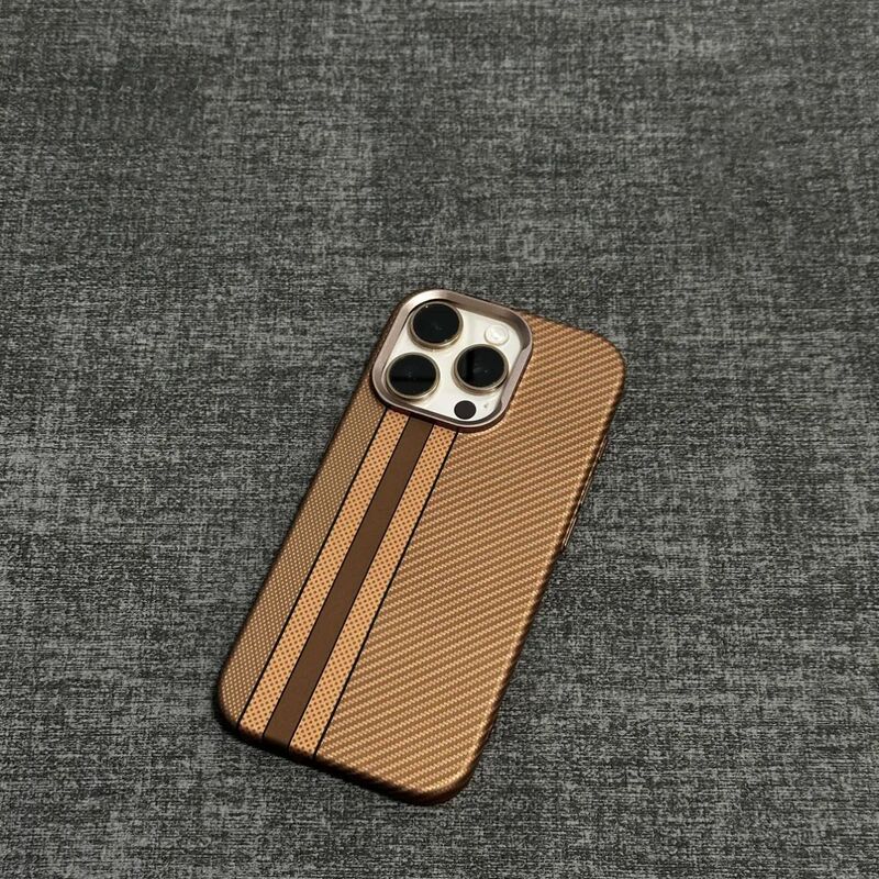 适用iPhone17promax凯夫拉碳纤维纹理磁吸手机壳苹果16防摔保护套|undefined