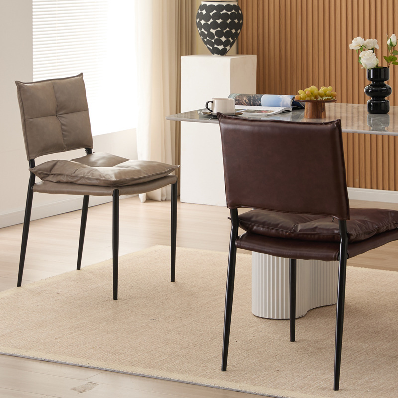 Silla de vestuario de diseño nórdica simple y moderna silla de comedor casera de alto nivel silla de comedor italiana de lujo