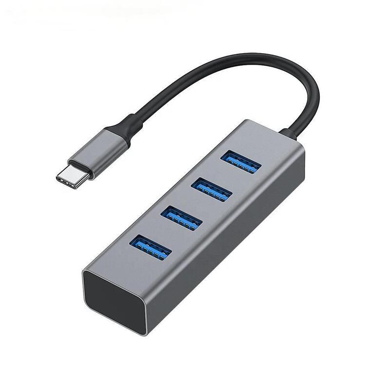 Typec/Usb to Usb3.0 Hub High-Speed Hub 4-Port Notebook Hard Drive Docking Station USB Splitter Typec/Usb to Usb3.0 Hub High-Speed Hub 4-Port Notebook Hard Drive Docking Station USB Splitter
