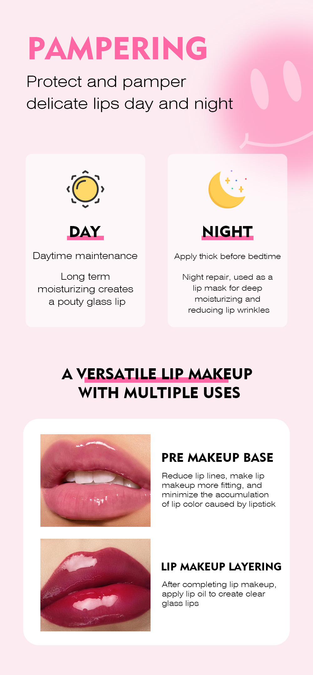 Gloss à lèvres hydratant et huile à lèvres teintée pour éclat_voghion.com