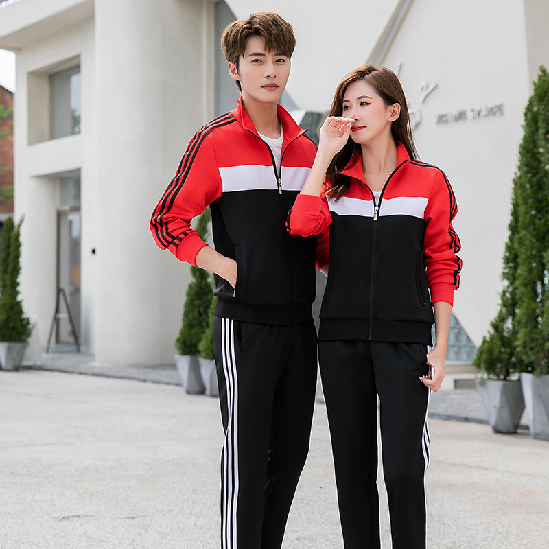 Spring and Autumn New Middle School Student Uniform suit Three-piece Set High School Long-sleeved Class Clothes Junior High School Student College Style Sportswear