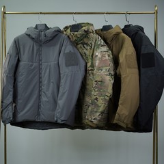 军鸟阿童木棉服 男士户外休闲防风防水连帽轻量保暖多口袋棉衣