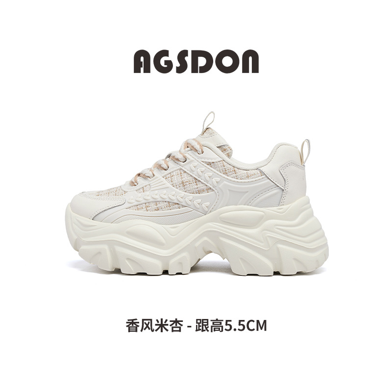 Zapatos Deportivos Augusden para Mujer, Primavera 2026, Nueva Moda, Plataforma, Suela Gruesa, Casuales, para Correr, a la Moda