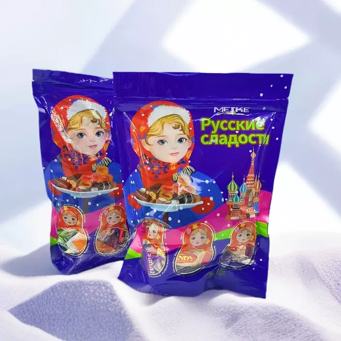 俄罗斯风味混合糖果巧克力多口味软糖巧克力喜糖年货零食批发