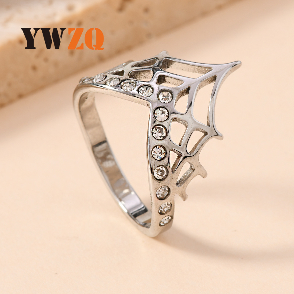 fashionable design ring stainless steel for men and women hip-hop…