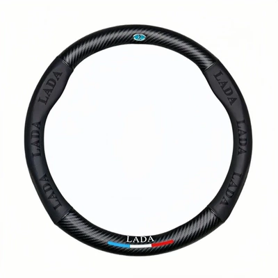 Steering wheel cover – cover, high-quality car interior accessories - ladablackround-type-38cm