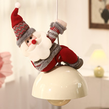 圣诞老人门把手挂件玩偶卧室入户门氛围装饰布置挂饰圣诞节装饰品