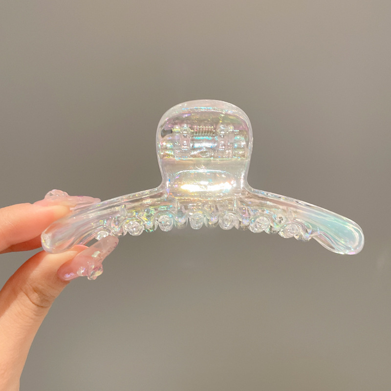 Simple helada updo clip de pelo de alta calidad horquilla femenina Cabeza trasera verano moda tiburón clip tocado ins estilo