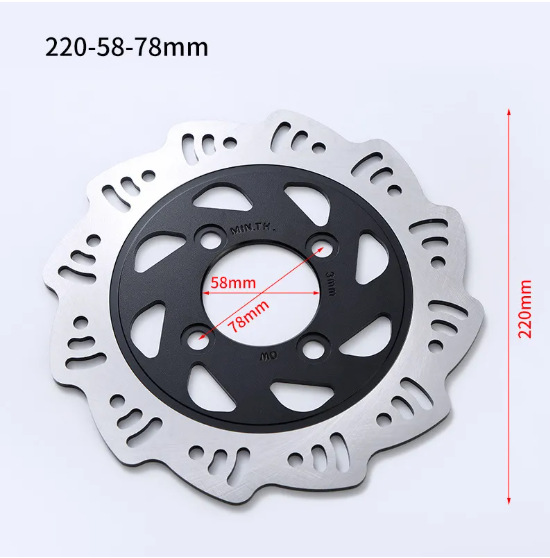 Disco de freno personalizado, disco de freno de disco para vehículo eléctrico, disco de freno modificado 160/170/200, disco de motor con sonido de avión 220