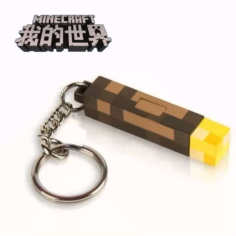 Окружение Minecraft может светиться и подзаряжать блестящую световую брелок-магнит маленькая игрушка подарок светящаяся