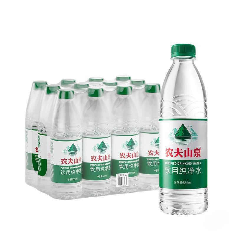 【Новый товар】Официальный флагманский магазин Nongfu Spring, питьевая вода Nongfu Spring Pure Water 550ml*12 бутылок