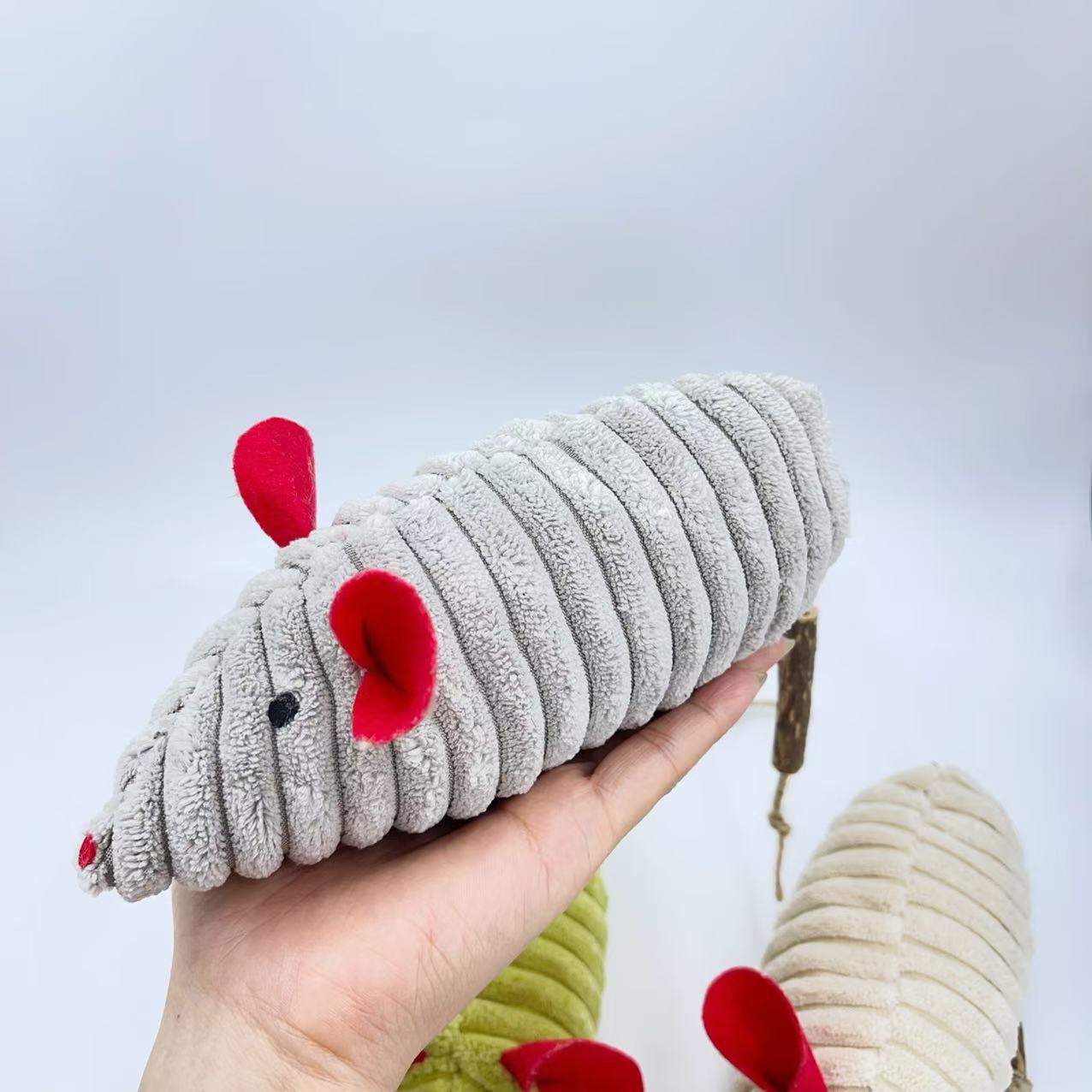 (2개) CATNIP 플러시 장난감 시뮬레이션 큰 마우스 나무 TIANLI 재미 있은 고양이 장난감 자체 자극 치아 연삭 및 애완 동물 용품 청소