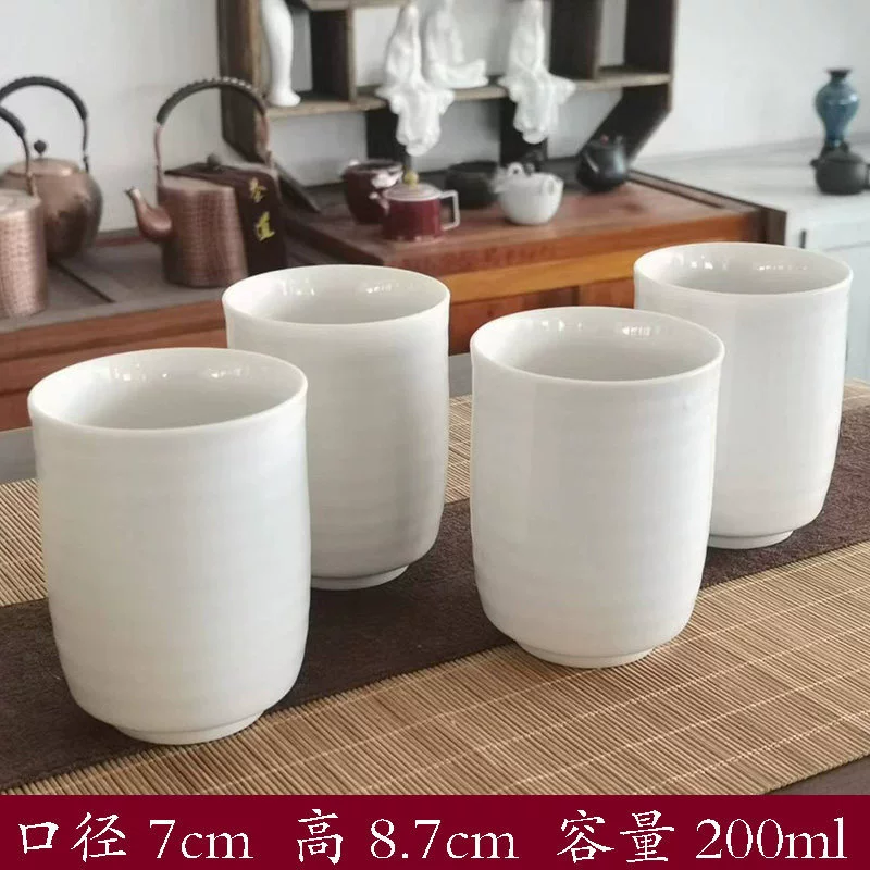 Ceramic tea cup, glass tea set, 6 pieces