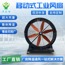 可移动式工业大风扇工厂车间降温大风力推车式落地式工业风扇厂家