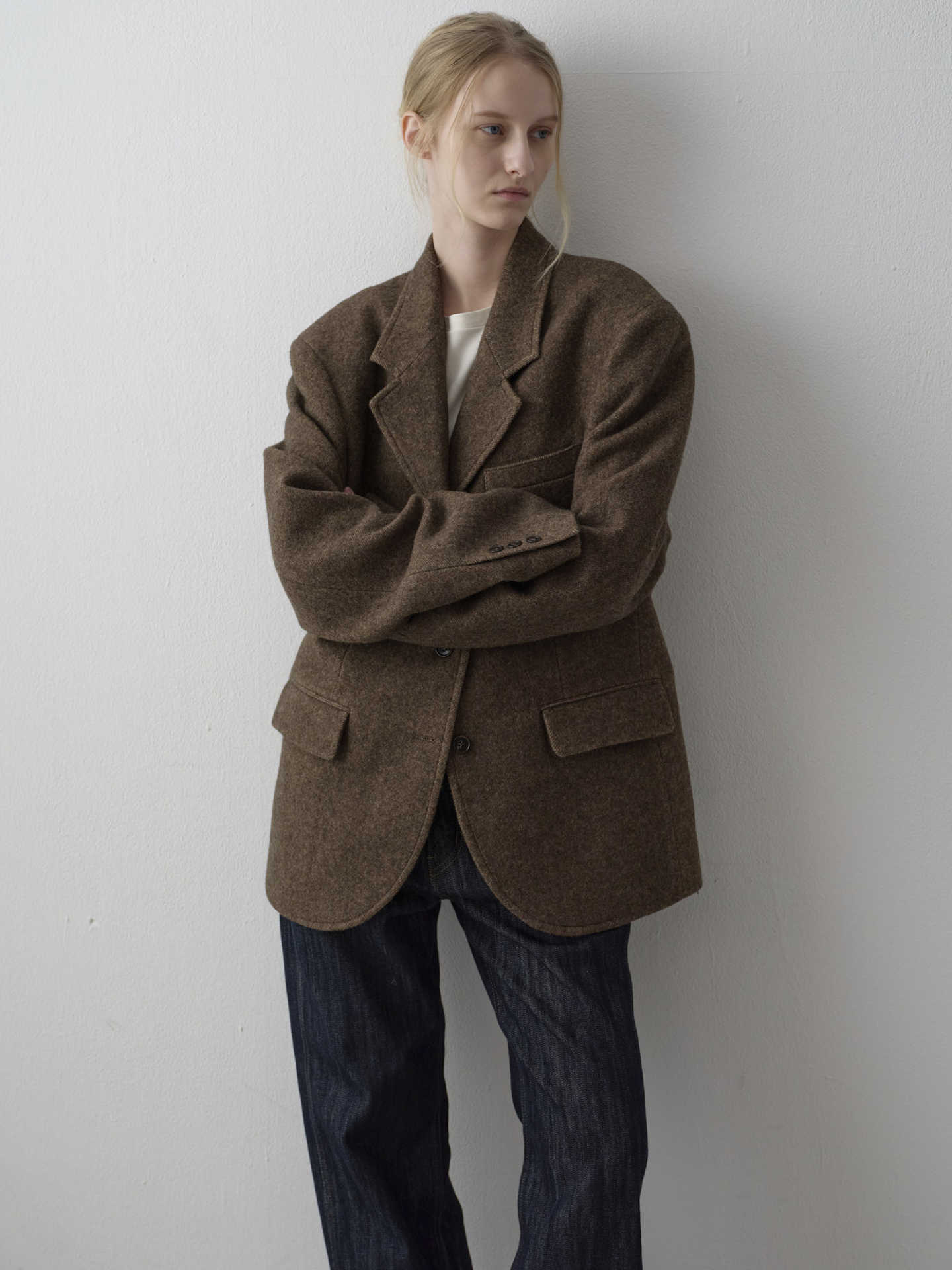 In Stock FAC*DE PATTE*N Woolen For Women Autumn Winter New Simple Elegant Commuter Blazer_ecoleips.com