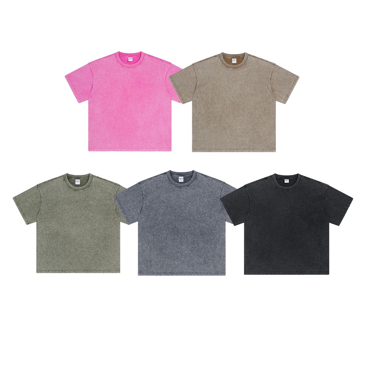 ARTIE ropa de Hombre | 2024 verano 275G Batik angustiado agujero de gusano ribeteo retro camiseta hombres de marca de moda europea y americana de manga corta