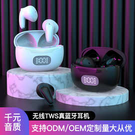 跨境新款迷你数显B28无线蓝牙耳机降噪高音质运动超长续航入耳式