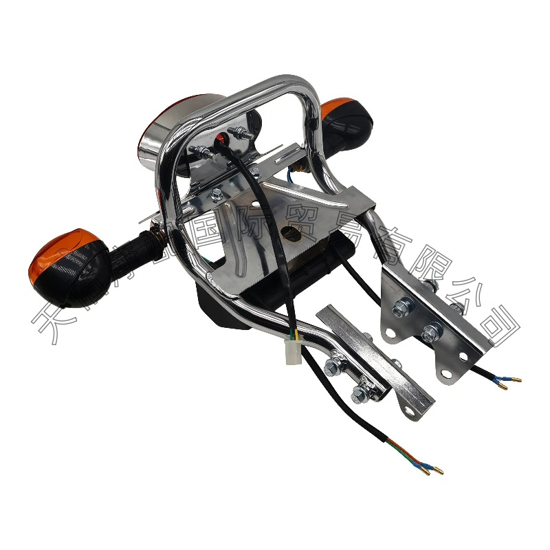 Motorcycle electroplated modified rear luggage rack armrest assembly is suitable for monkeybike, Little Golden Boy, Little Monkey