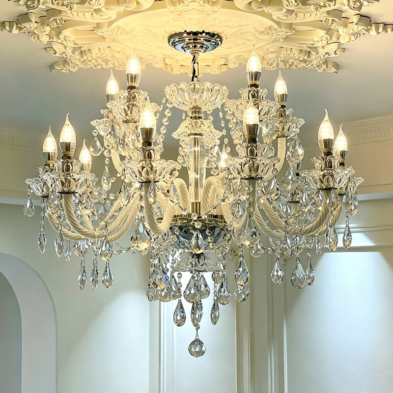 2026 French-style crystal chandelier, vintage living room lamp, high-end villa lighting, light luxury dining room and bedroom lighting recommended 2026 French-style crystal chandelier, vintage living room lamp, high-end villa lighting, light luxury dining room and bedroom lighting recommended