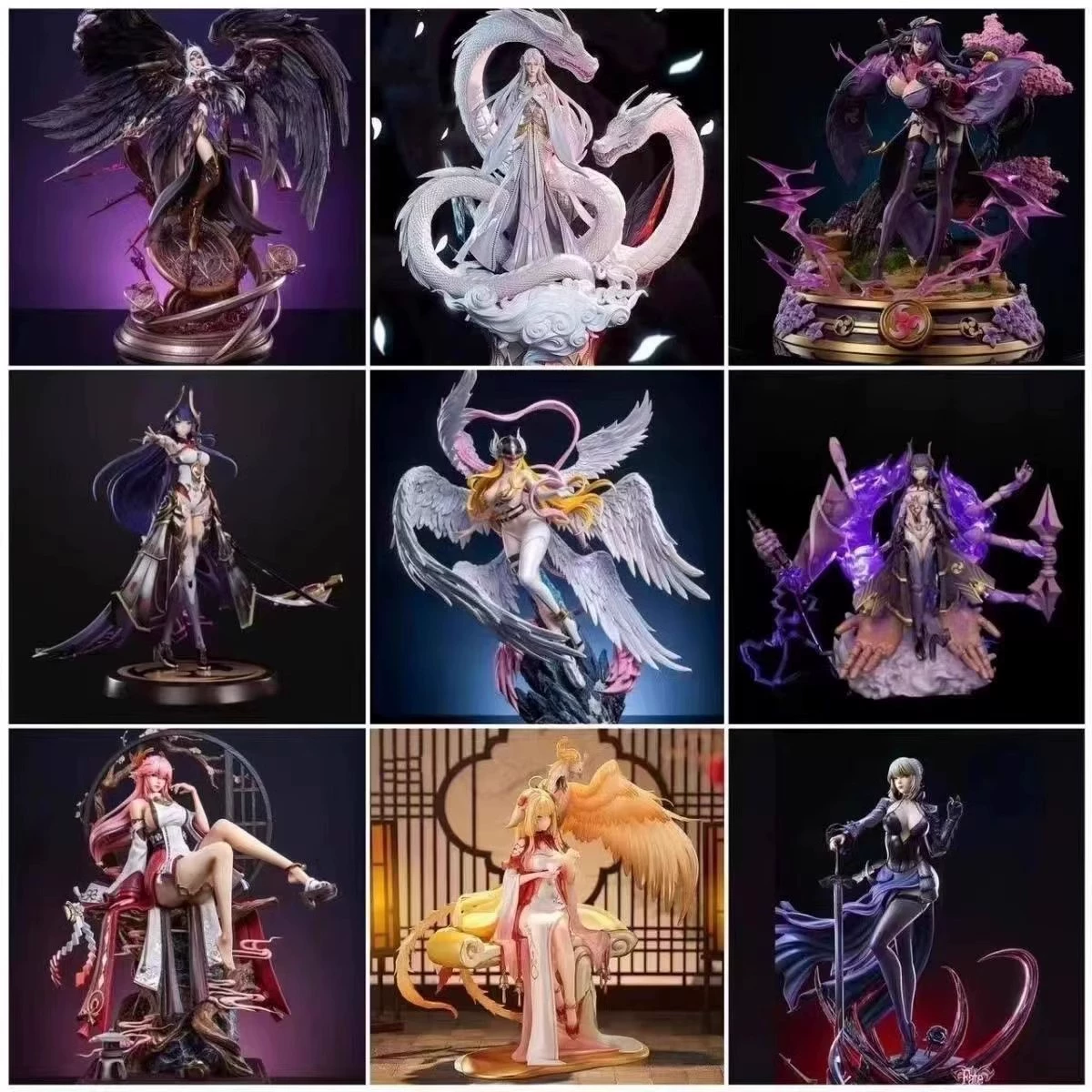 Фигурка Figure Store, аниме-стиль 30×25×35 см, 1,2 кг, случайный персонаж (Genshin/Honkai/Naruto/Pirates)